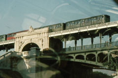 Metro crossing Pont de Bir Hakkem, Paris, September 1973